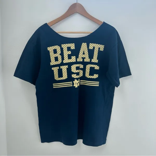 Adidas Notre Damme Football Off the shoulder Tee - Image 4
