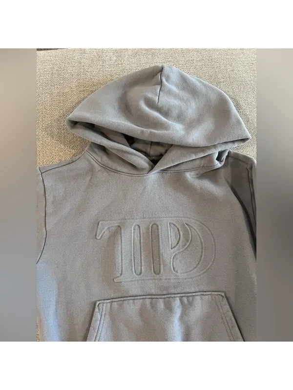 Taylor Swift TTPD embossed washed grey sweatshirt - Image 2