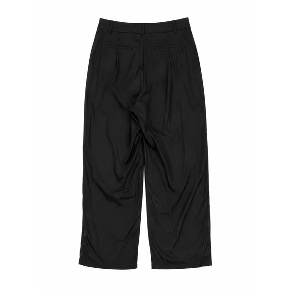 SheIn Women’s Black Wide Leg Trousers High Rise Dress Pants Size Small - Image 2