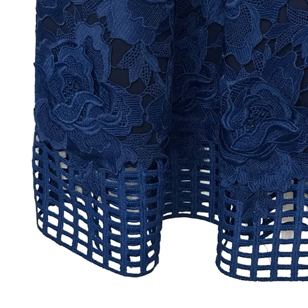 LOVERS + FRIENDS‎ Maren Navy Lace Ruffle Mini Dress Womens Size Extra Small XS - Image 4
