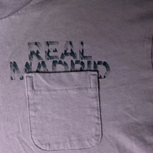 Adidas Real Madrid Pocket T-Shirt Womens Small Purple Cotton‎ Short Sleeve Tee - Image 3