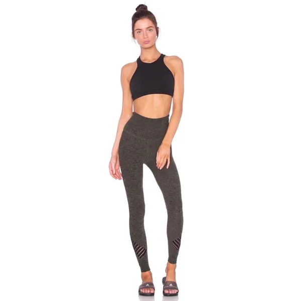 Beyond Yoga Spacedye Stacked & Sliced high waisted 7/8 leggings size S small - Image 15