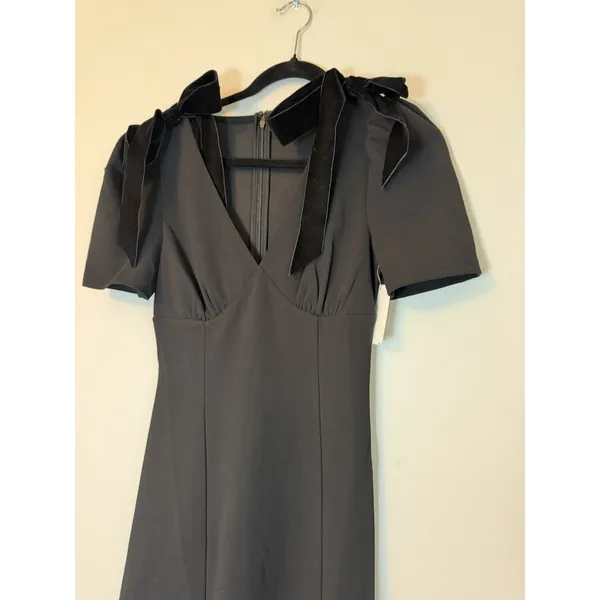 ASTR The Label Celia Puff-Sleeve V-Neck Midi Dress ADR102919-003 Women's XS NWT - Image 4