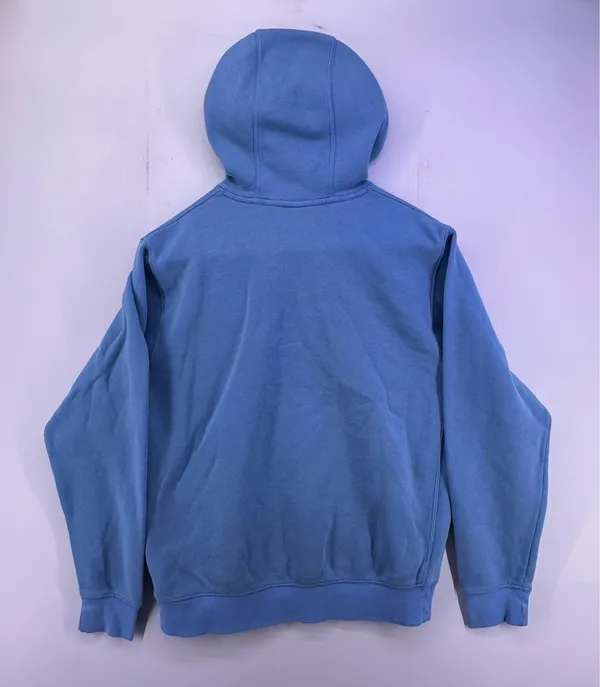 Vintage Nike Light Blue Hoodie Size Medium - Image 9