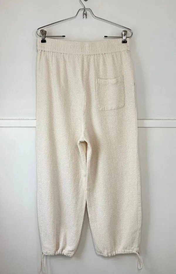 Free People Post Swim Pant Cream Wide Leg - Image 4