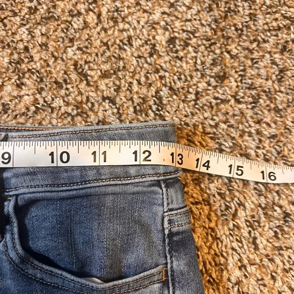 American Eagle Super High-Rise Jeggings‎ Size 4 Long Blue Wash Denim Jeans - Image 5