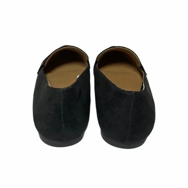 New Without Tags Diba Black Pointy Toe Slip On Faux Suede Loafers Sz 5.5 M - Image 8