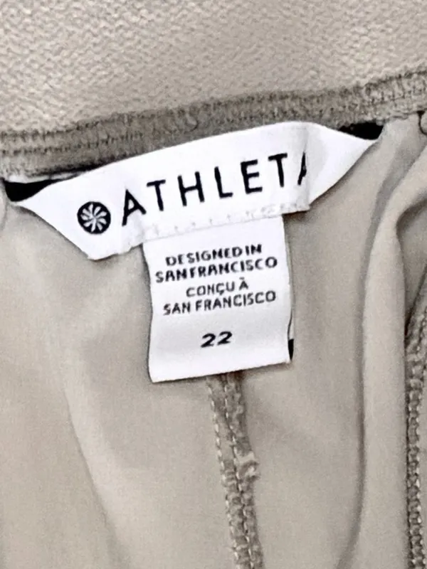 Athleta Brooklyn Heights High Rise Wide Trouser - 22 - Tan - Image 2