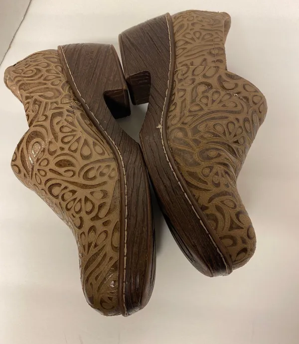 B.o.c Brown Leather Clogs - Image 6