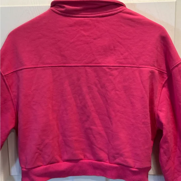 SheIn Fashion Quarter Zip Banded Bottom Cropped Sweatshirt Size M - Image 7