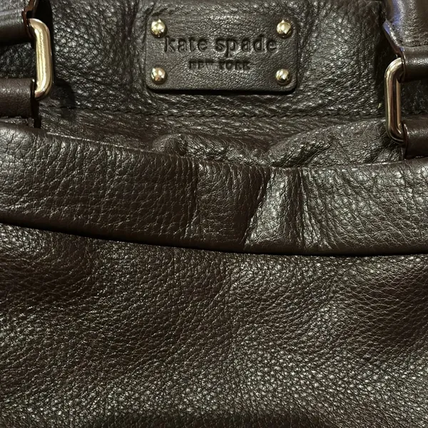 Kate Spade Brown Leather Bag Gorgeous Leather 15” Wide 8” Length - Image 10