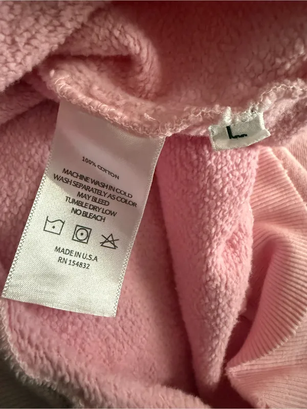 I.S.M.B.S‎ Pink 'love' Embroidered Crewneck Sweatshirt Size L - Image 13