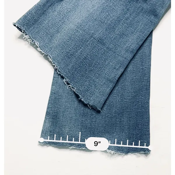 Elite Jeans Ripped Destroyed Blue Jeans‎ High Rise Punk Bohemian Sz 13/14 - Image 8