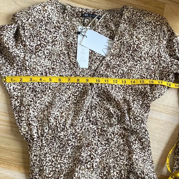 Zara brown printed dress - Image 11