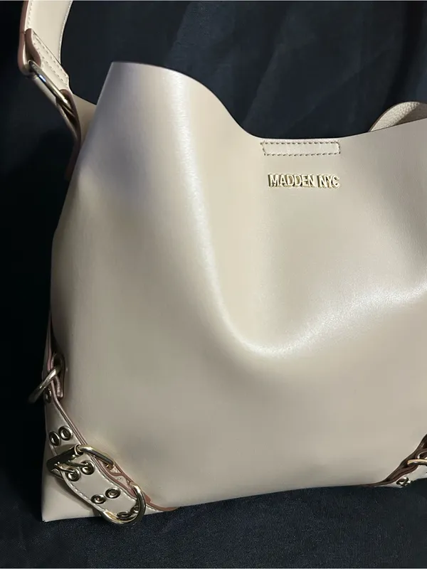 Steve Madden Women’s Cream Hobo Shoulder Bag - Image 5