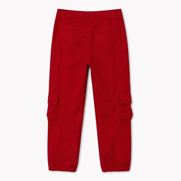 Princess Polly Red Cargo Pants Size 4 | Y2K Streetwear Utility Pants - Image 2