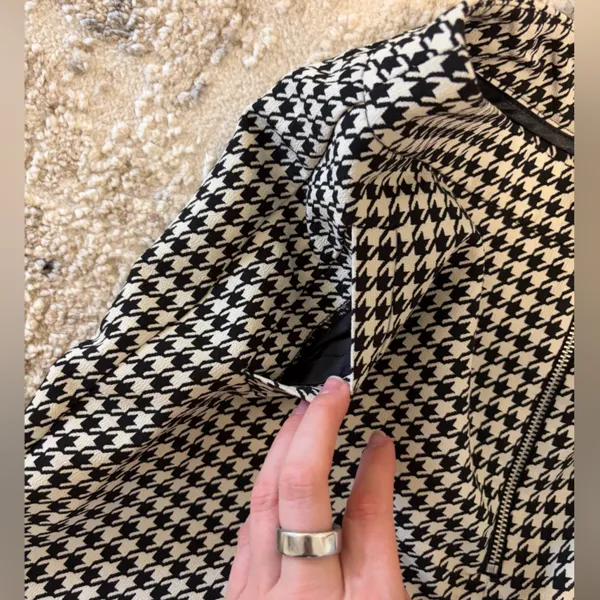 Topshop Houndstooth Skinny Pants - Black & White - Image 3