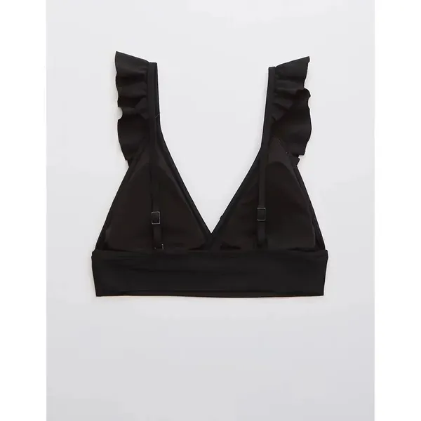 ✨Aerie Ruffle Longline Triangle Bikini Sz Medium Top✨ - Image 6