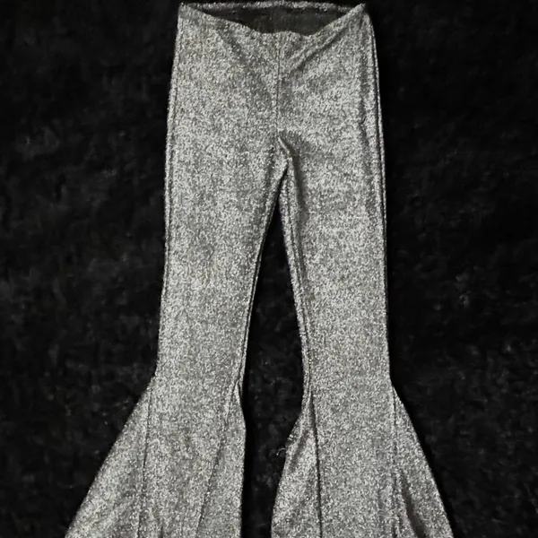 🎃🩷5 for‎ $25 *NWOT*Women’s XS silver sparkly disco/bell bottom costume pants - Image 2