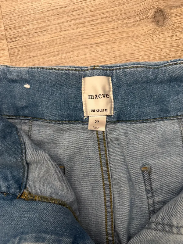 Anthropologie blue Maeve Colette cropped wide leg jeans - Image 5