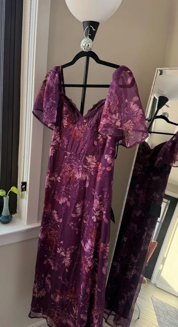 Lulus Purple Midi Dress - Image 2