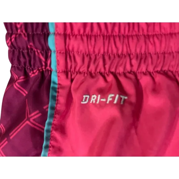 Nike Dri-Fit Shorts Womens XL Used 531774-606 Pink Turquoise - Image 4