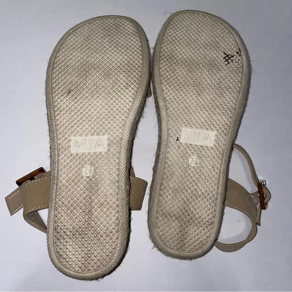 Mia Kiera Size 7.5 Espadrille Platform Sandal in Tan - Image 7