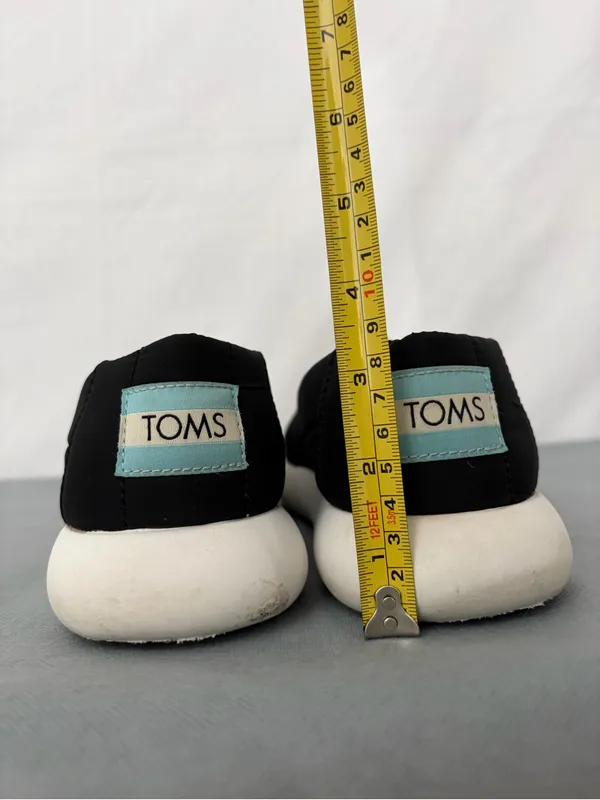 TOMS Alpargata Mallow Puff Black Women’s Slip-Ons Size 10 (B241) - Image 7