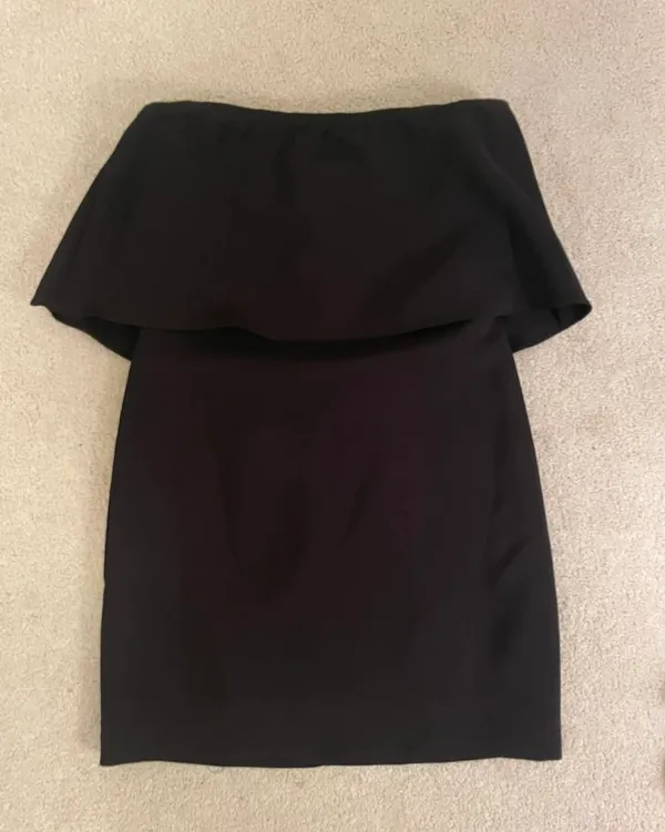 Karlie Boutique Strapless Black Mini Dress - Image 2