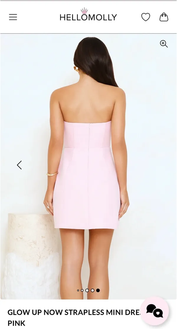 Hello Molly Mini Dress Pink - Image 4