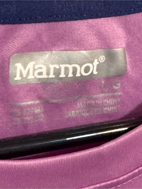 Marmot Women’s L Pink Purple Long Sleeve Performance Athletic Running Top - Image 2