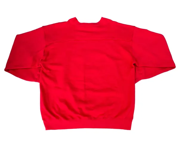 Vintage 90s United States Marines Corps Red Crewneck Sweater - Image 2