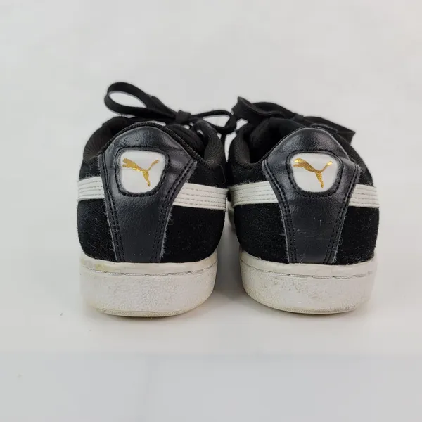 Puma Vikky Womens Size 7‎ Black Low Top Sneakers Suede Shoes 362624-02 - Image 7