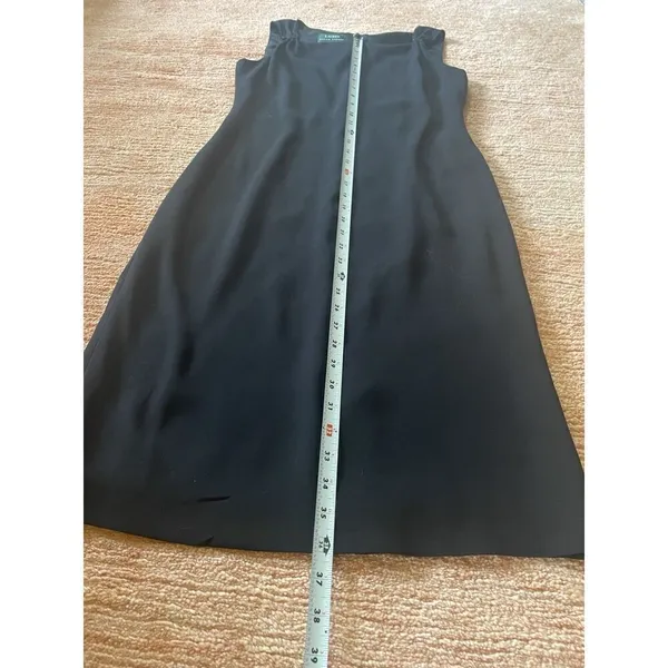 Lauren Ralph Lauren Black Sleeveless Sheath Dress 4 Classic Little Black Dress - Image 5