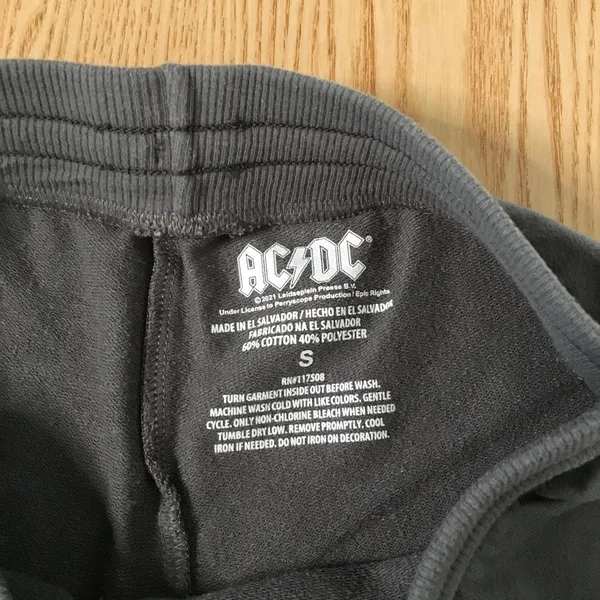 B18 Womens AC/DC Athletic Sweat Shorts Size Small Color dark gray - Image 3