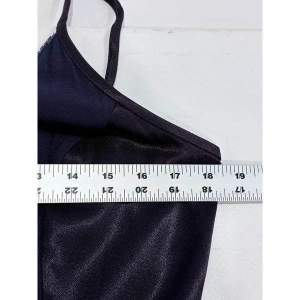 Jessica McClintock Gunne Sax Purple Navy Panel‎ Maxi 13/14 - Image 15