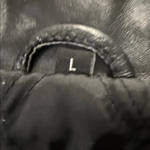 Gino Quality Leather Elegant Black Ladies Jacket Size L - Image 9