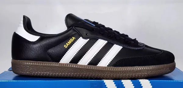 Women's size 8/Men's size 7 (UK 6.5) Adidas Samba Black white gum - Image 2