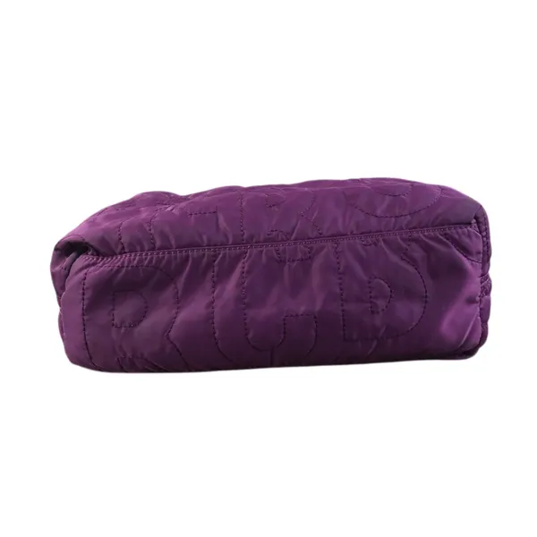 MARC By MARC JACOBS Workwear Quilted Signature Tote Bag Purple Nylon Travel EUC - Image 11
