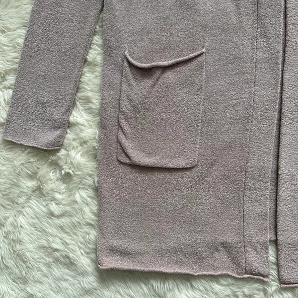 Barefoot Dreams Cardigan CozyChic Lite® Santa Monica Cardi Long Open Front M - Image 6