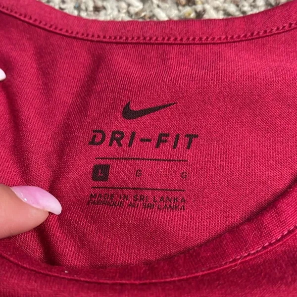 Nike DriFit Deep Red Tank Top Large - Image 3