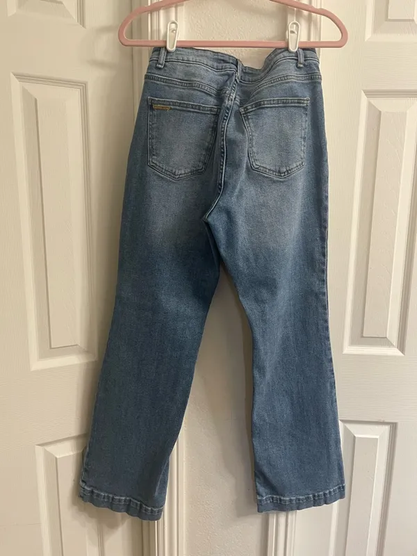 Michael Kors Straight-Leg Women’s Jeans - Light Blue Wash - Image 2