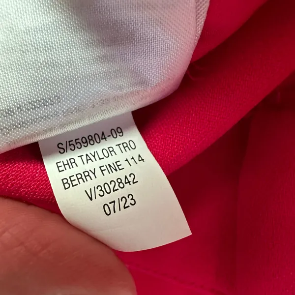 Old Navy Women M Berry Pink Taylor Wide Leg Trouser Extra High Rise Workwear - Image 9