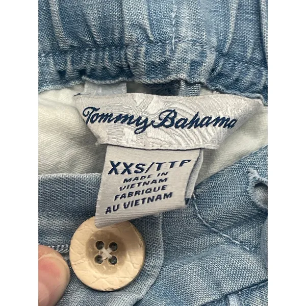 Tommy Bahama Blue Shorts‎ Chambray Size XXS Vacation Beachy Resort - Image 4