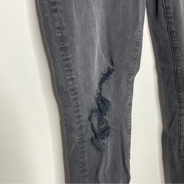 American Eagle Outfitters‎ super low jegging black Gray size 8 - Image 3