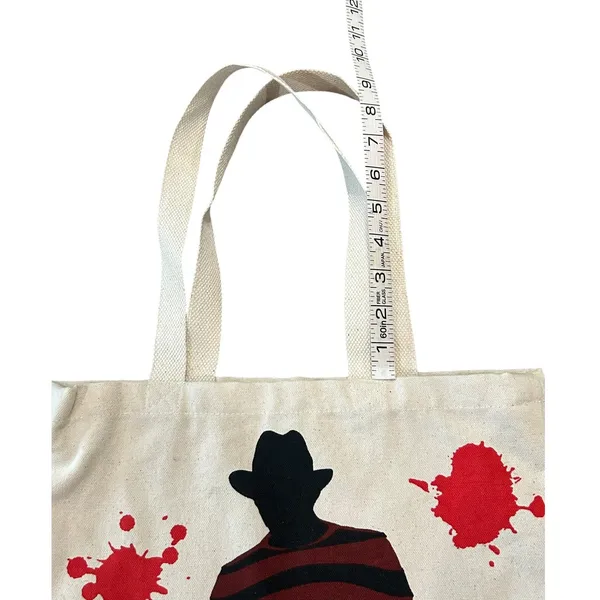 Freddy Krueger Canvas Tote Bag Horror Slasher Gothcore Halloween Nightmare - Image 3