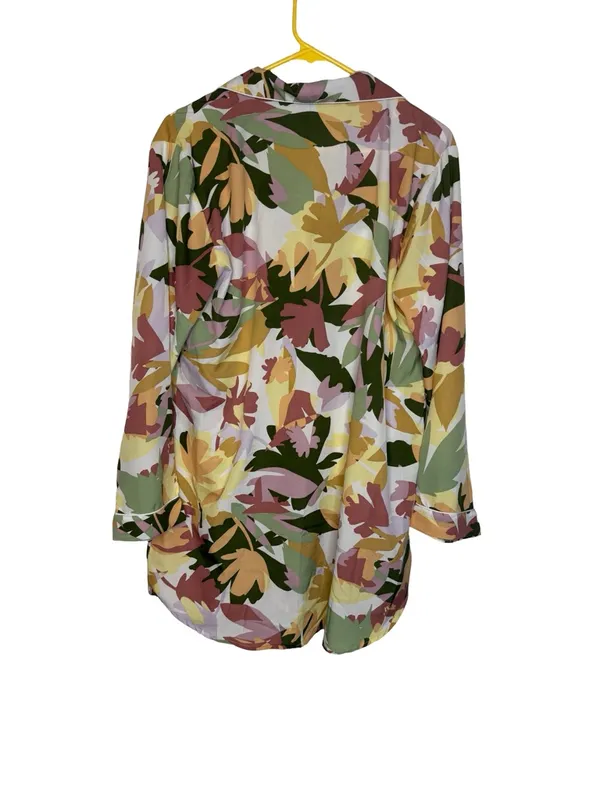 ✨‎ Joie Abstract Floral Pajama Shirt Size L 🌙✨ - Image 4