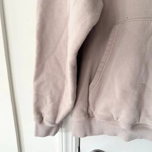 SKIMS Blush Pink Taupe Classic Pullover Hoodie Sweatshirt XS Casual Lounge Comfy - Image 3