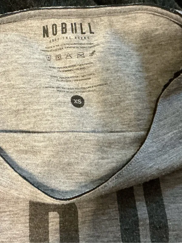 NOBULL Gray Camo Short Sleeve Tee with Logo - Image 4