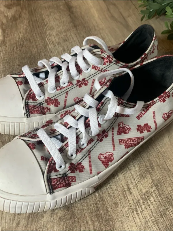 MS State Bulldogs Shoes Ladies Size 8 Fan Gear FOCO Team - Image 5